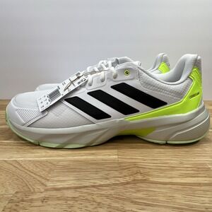 Adidas CourtJam Control 3 Sneaker Men 14 White‎  Lemon Tennis Shoes IF0459